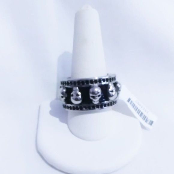 Skull Head Stainless Steel Ring Size 12 - Picture 2 of 6